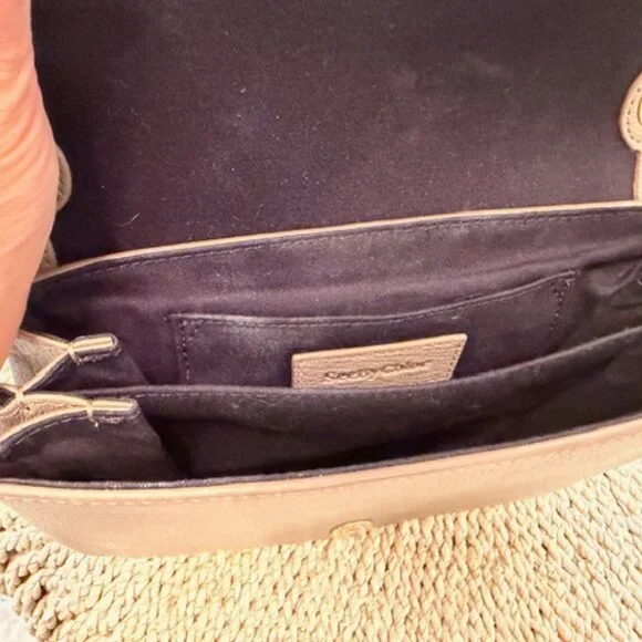 See By Chloe Mini Hana Bag Motty Gray Leather Key Crossbody Flap Messenger Bag - Picture 10 of 10